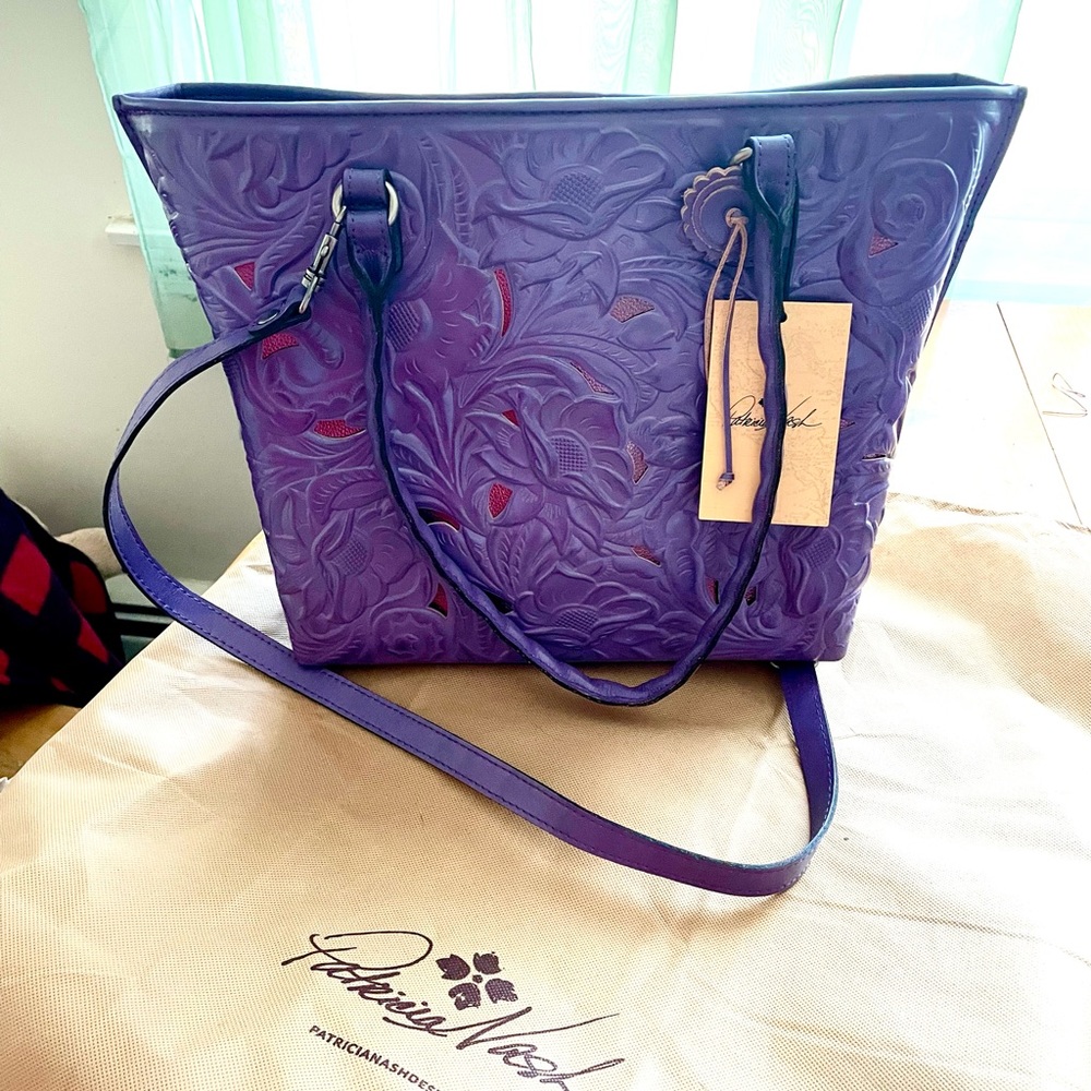 Patricia Nash Adeline Tote in Amethyst